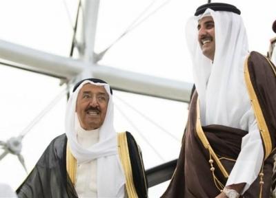 دیدار شیخ تمیم از کویت؛ اهدای پیراهن شماره 10 تیم ملی قطر به شیخ صباح