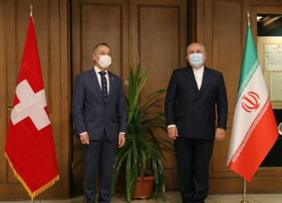 خبرنگاران وزیر خارجه سوئیس با ظریف دیدار کرد